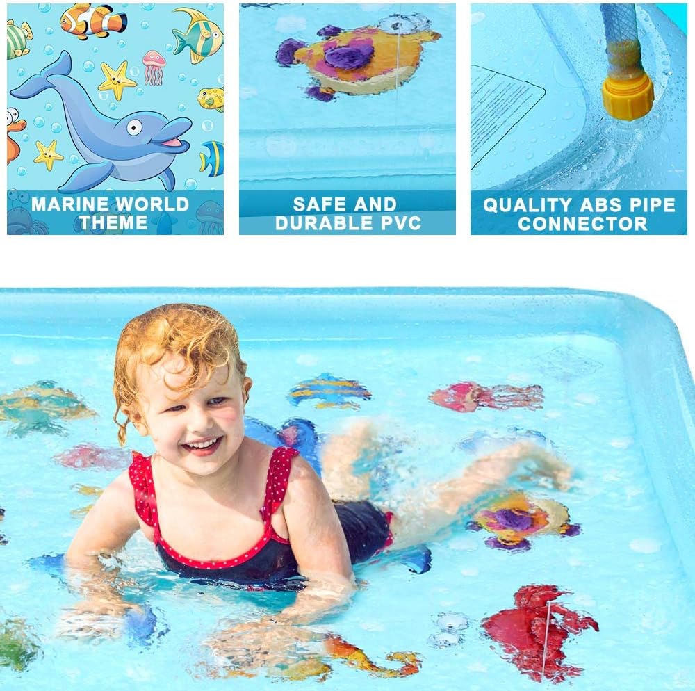 EpochAir Splash Pad - 67" Sprinkler for Kids, Inflatable Wading Pool Outdoor Water Toys Summer Fun Game, Perfect Swimming Pool Toy for Babies and Toddlers: Toys & Games