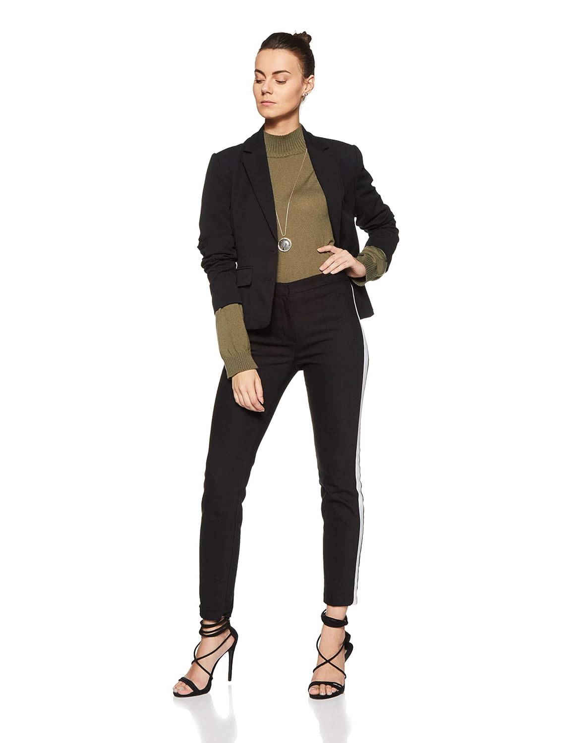 marks & spencer women's blazer (1550j_black_8)