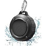 Outdoor Waterproof Bluetooth Speaker,Kunodi Wireless Portable Mini Shower Travel Speaker with Subwoofer, Enhanced Bass, Built