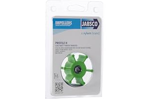 Jabsco 6303-0007-P, Urethane, Drive Type 4, 6 Blade, 2 Diameter, 7/8 Width, 5/16 Shaft, Plastic Insert