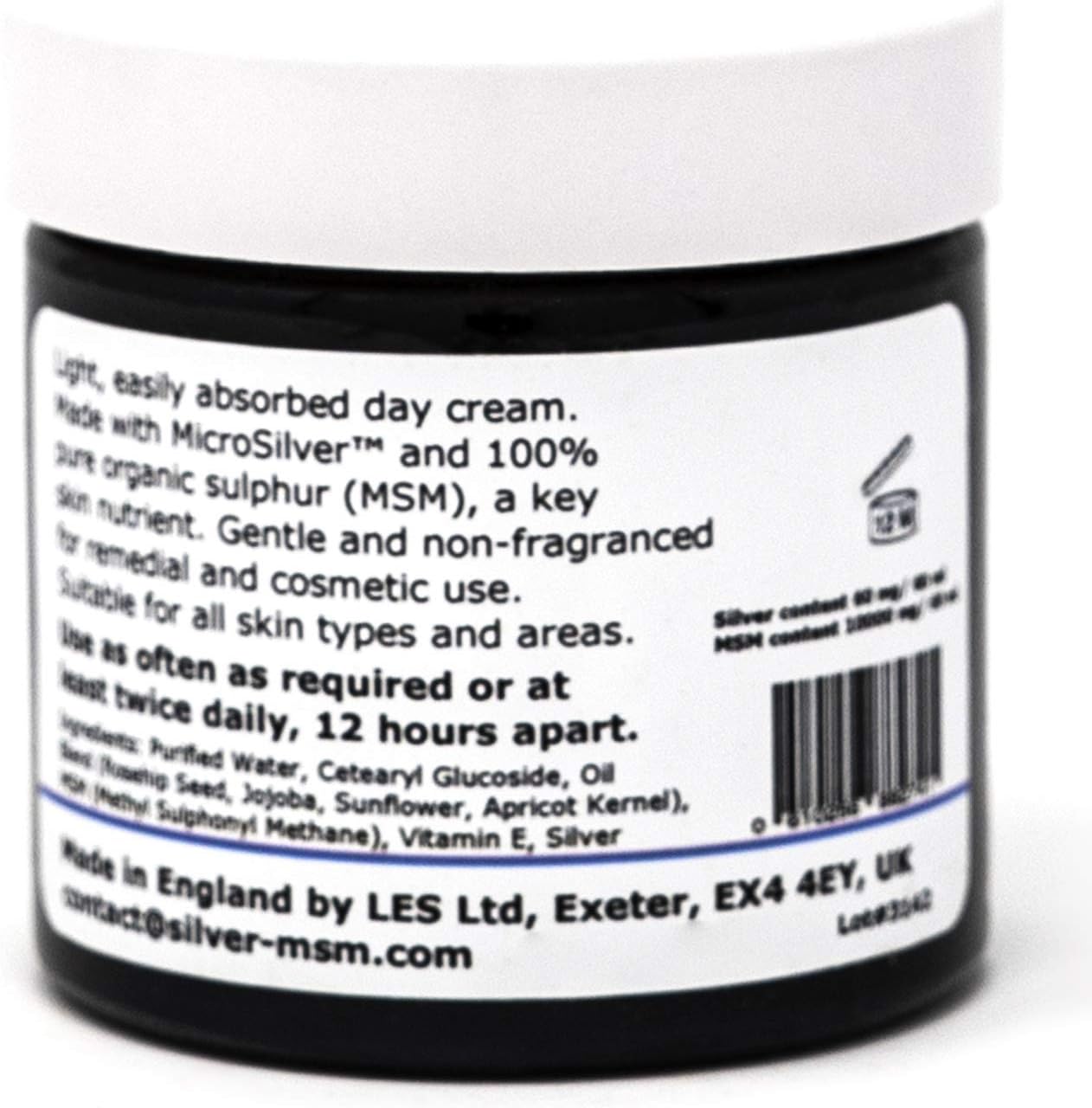 argentum plus - Silver-MSM Face Cream Non-Fragranced 60 ml, 60 ml (Pack of 1) - Image 3