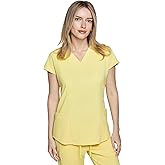 Acadia Gilda Fitted V-Neck Scrub Top for Women: Slim Fit, 2 Pockets, High-Performance, Easy-Care Women Scrub Top