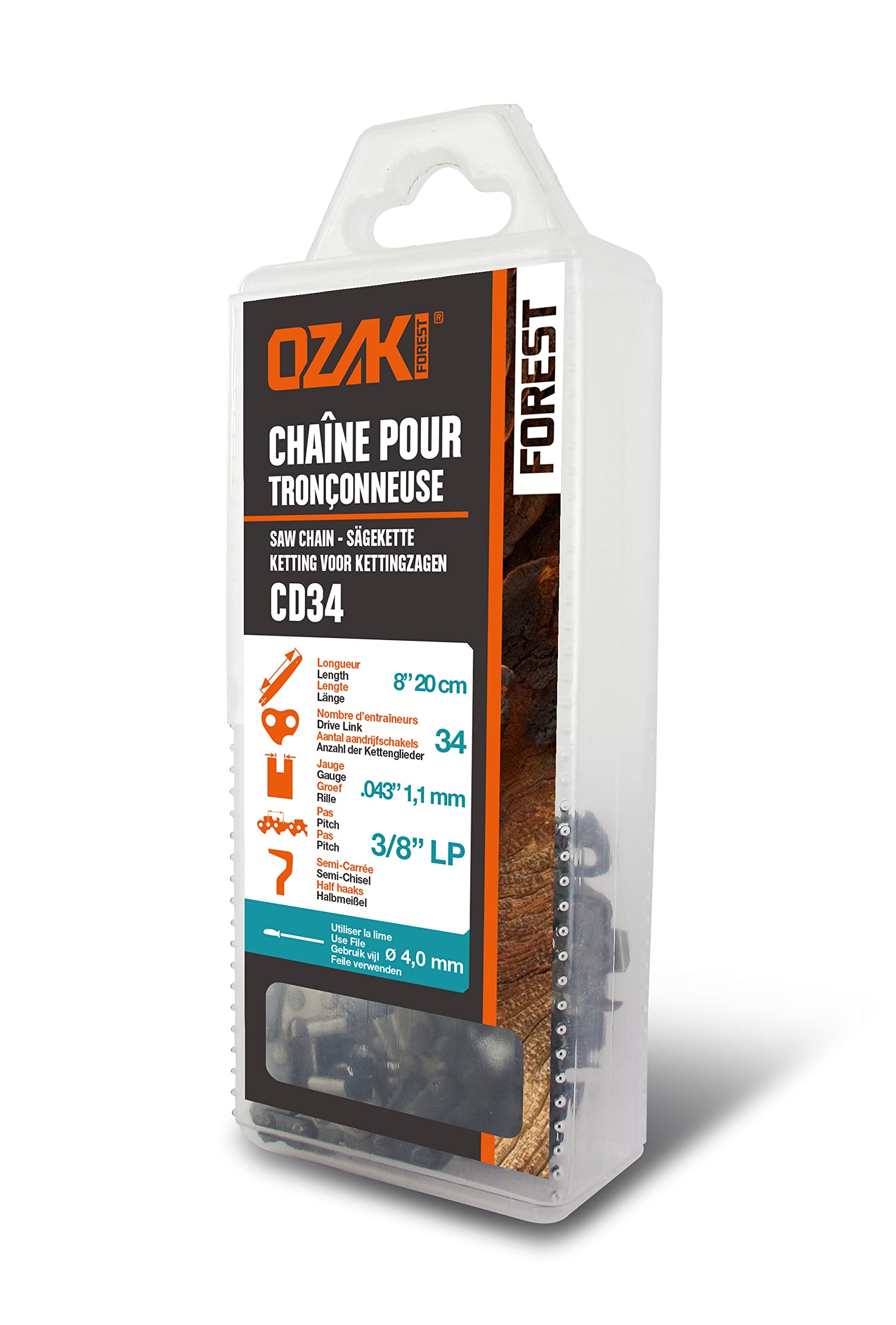 GreenStar Chain for Chainsaws, Black, 504073