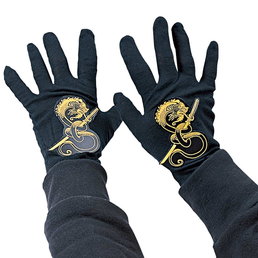 Rubie's Ninja Child Black Gloves