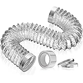 HOOMESUN Dryer Vent Hose 4 Inch 5FT Extra Thick Heavy Duty Flexible Exhaust Duct Hose, Aluminum Foil Insulated Ducting for Ti