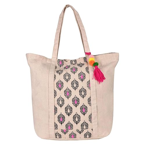 Pick Pocket Grey Floral Large Tote Bag For Womens