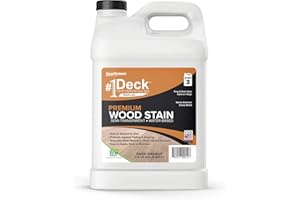 SAVERSYSTEMS #1 Deck Premium Semi-Transparent Wood Stain for Decks, Fences, & Siding - 2.5 Gallon (Dark Walnut)