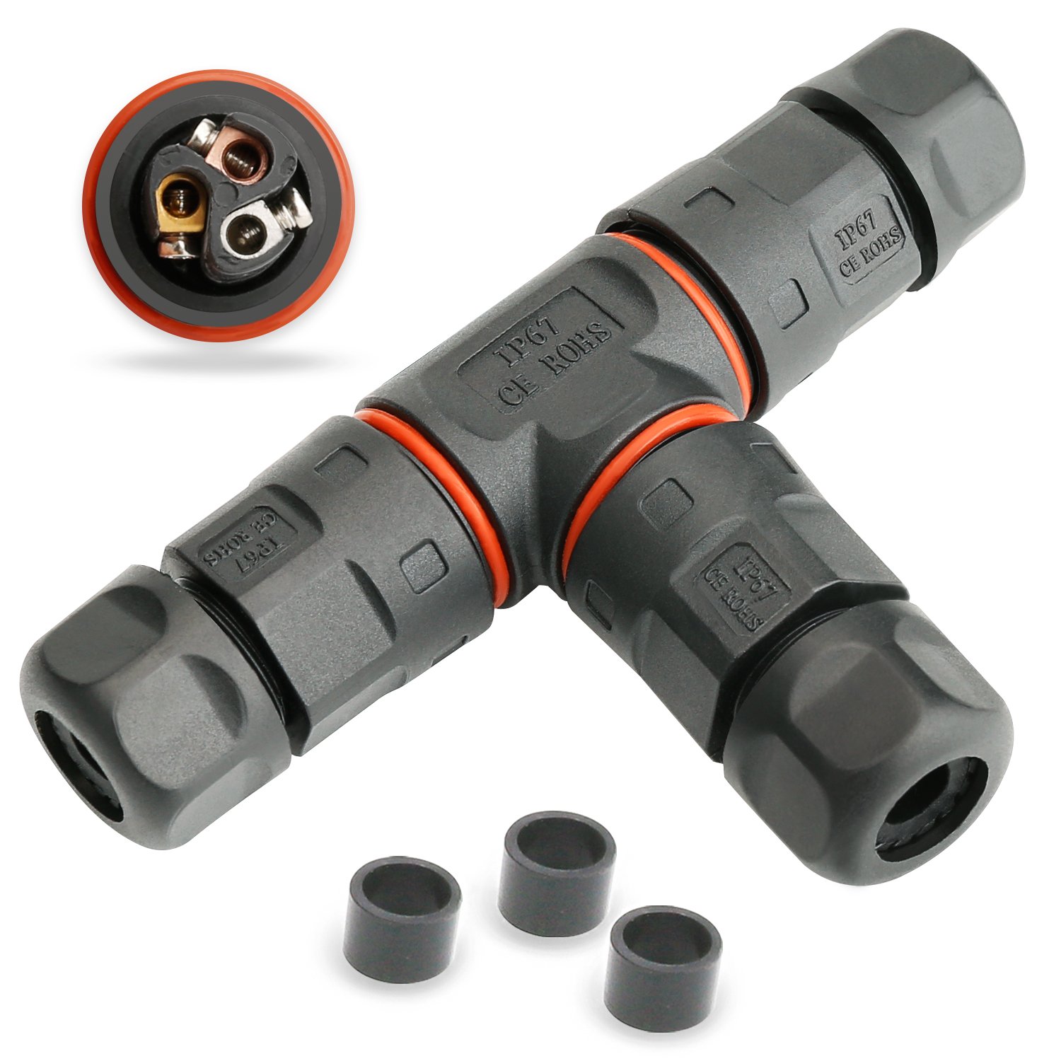 Buy MYCARBON Junction Box Cable Connector Weatherproof Outdoor/External