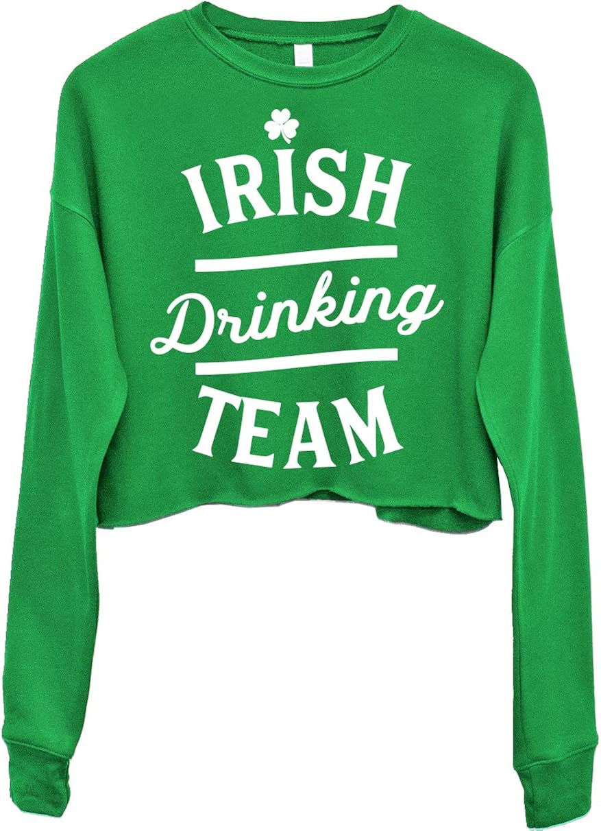 st patricks day cropped sweatshirt