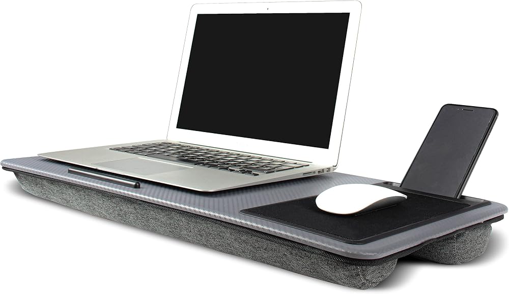 InGenious Large Lap Desk Tray Portable 57x30 cm USB 17 inch Laptop
