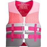 ROXY Women's Life Jacket, USCG Approved Type III PFD, Light-Weight Durable Life Vest for Adults, for Waterskiing, Wakeboarding, Boating, Fishing, Kayaking Rafting Watersports