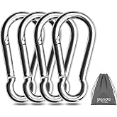 Pixel Panda Heavy Duty Carabiner 1000lbs for Gym &amp; Outdoor | Snap Hook Gate | Smooth Cable Attachment | Hammock &amp; Hiking Ready