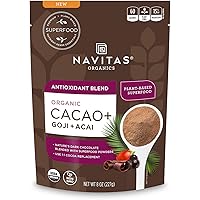 Navitas Organics Cacao+ Blend: Antioxidant (Cacao + Acai + Goji), 8oz. Bag, 15 Servings — Organic, Non-GMO, Gluten-Free