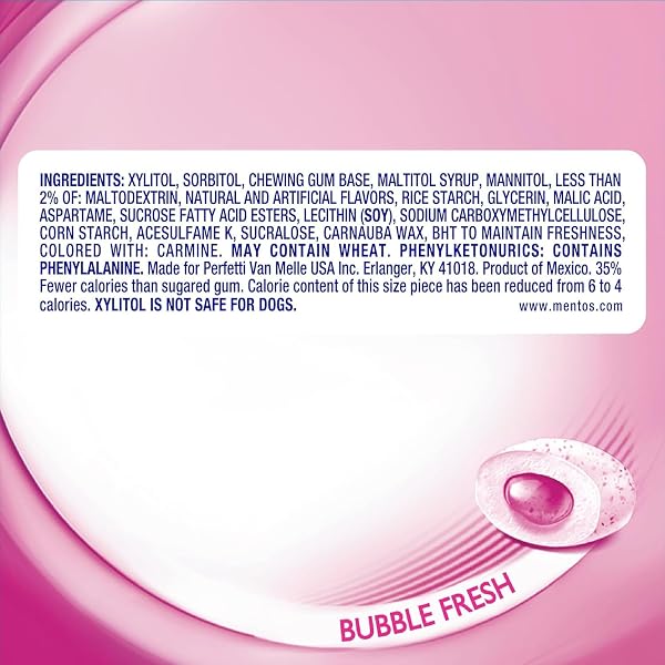 MENTOS PURE FRESH BUBBLE FRESH CURVY BOTTLE SPRING EDITION 3.53 OZ