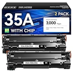 35A Toner Cartridge Black 2-Pack Replacement for HP