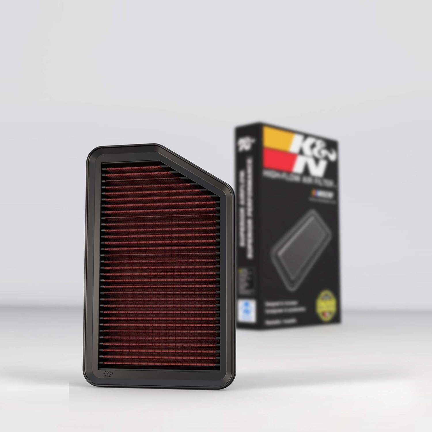 K&N 33-2451 Replacement Air Filter,Heather Red, (Pack of 1)