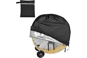 VEGARD Industrial 42" Direct-Drive Drum Fan Cover,Outdoor Fan Cover, Belt Drive Drum Fan Cover, Waterproof&Dustproof Cover for 42" Direct-Drive Drum Fan,High Capacity Barrel Fan,Commercial Floor Fan