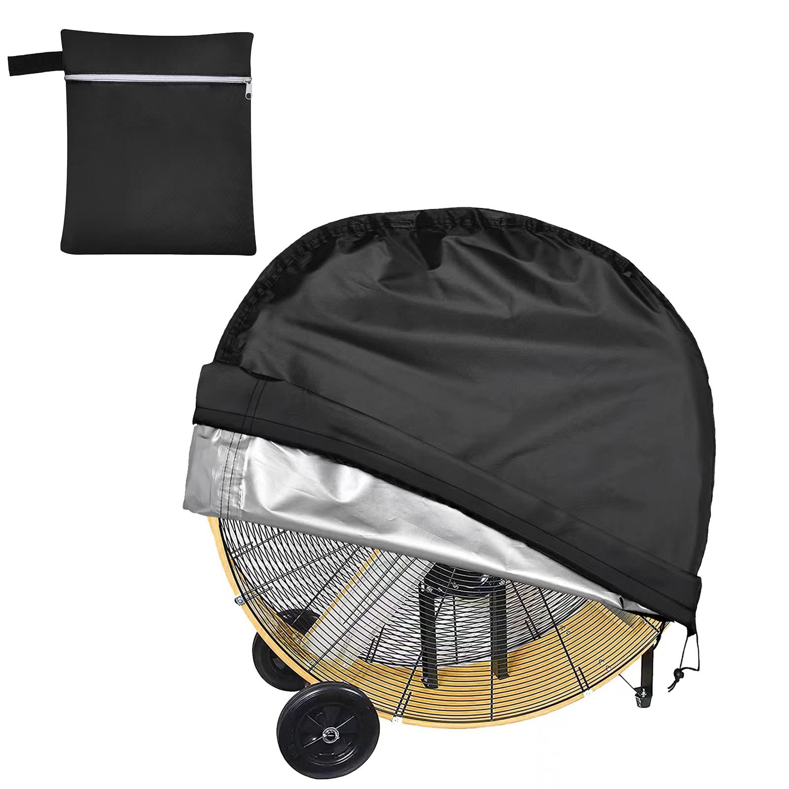 Photo 1 of VEGARD Industrial 42" Direct-Drive Drum Fan Cover,Outdoor Fan Cover, Belt Drive Drum Fan Cover, Waterproof&Dustproof Cover for 42" Direct-Drive Drum Fan,High Capacity Barrel Fan,Commercial Floor Fan