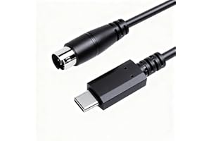 Xiusiyt USB-C to Mini-din 7 Male Cable for IK Multimedia iRig Series, iRig HD,iRig HD-A,iRig Keys, iRig I/O 25/49,iRig MIDI 2 Pro,iRig Pro Duo,iRig Pro I/O Stream(USB-C,5.9FT)