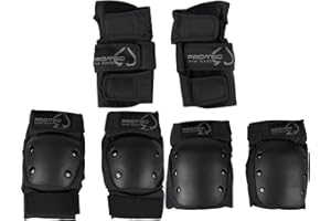 Pro-Tec Spade Seriers Pad Set, Includes Knee Pads, Elbow Pads, Wrist Guards