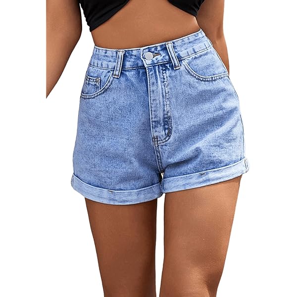 WDIRARA Girls' Cow Print High Waist Button Wide Leg Denim Shorts – Casual Summer Style