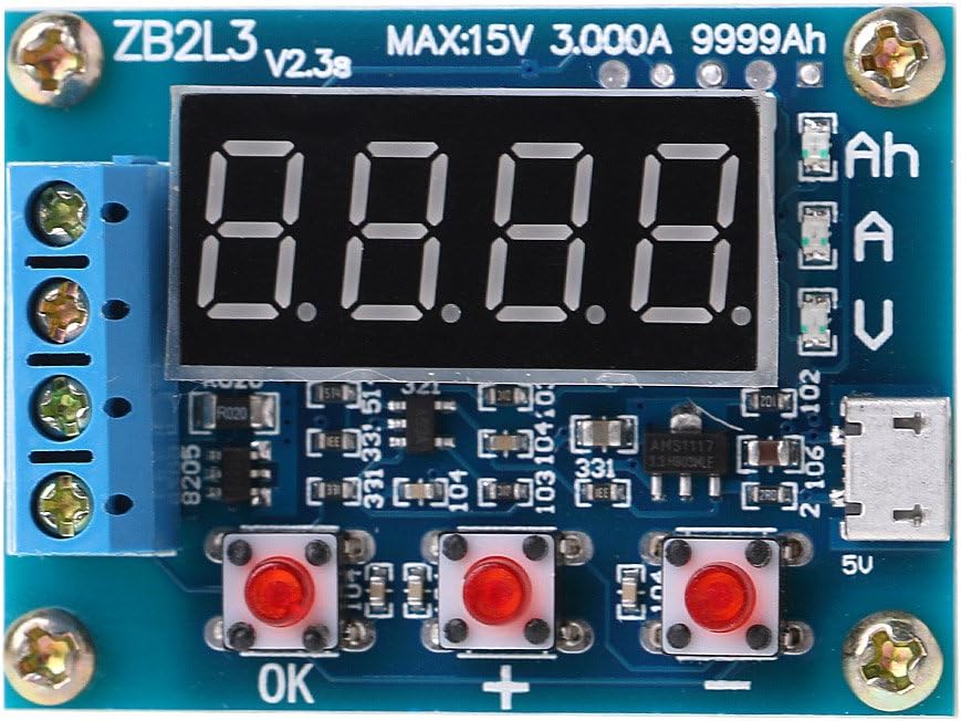 ZB2L3 Li-ion Lithium Lead-Acid Battery Capacity Meter Discharge Tester Analyzer