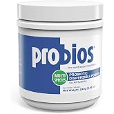 Probios Digestive Support Powder for Pets, 240 g | For dogs, cats, and horses, Daily probiotic, Digestive and immune support