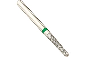 TTAMG Crosstech Multi-Use Diamond Burs 856M/016C (1.6mm head size, 8.0mm head length), Friction Grip Shank, Coarse, Round End Taper (Pack of 5)