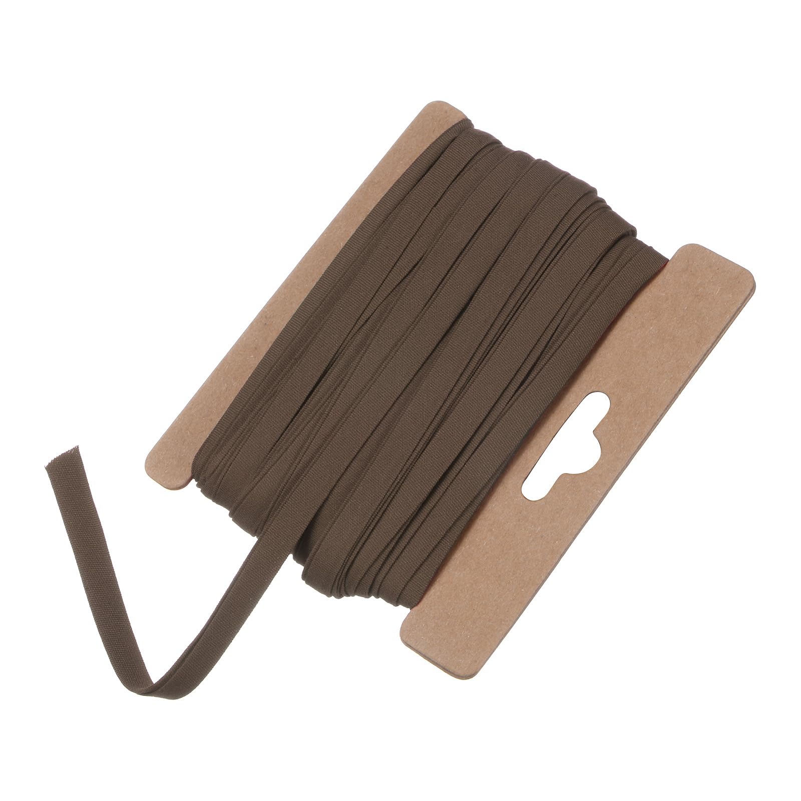 M METERXITY Double Fold Bias Tape 1/4 Inch 12 Yards Cotton Bias Binding Tape Bulk Double Fold Bias Tape for Sewing/Seaming Hemming/Binding//Quilting/DIY Craft [Coffee]