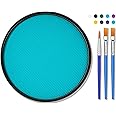 FREEORR Teal Face Body Paint Makeup 30G,Professional Stage Screen Halloween,Teal Face Body Paint Makeup for Halloween Costume Theater Dress-Up Peacock Corpse Bride Sally Sea Smurf Makeup-21