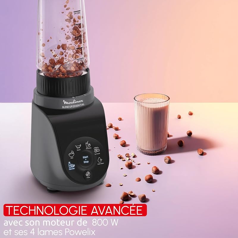 - Blend Up Essential Mini Blender - 800W - 2gourdes 400mL et 700mL