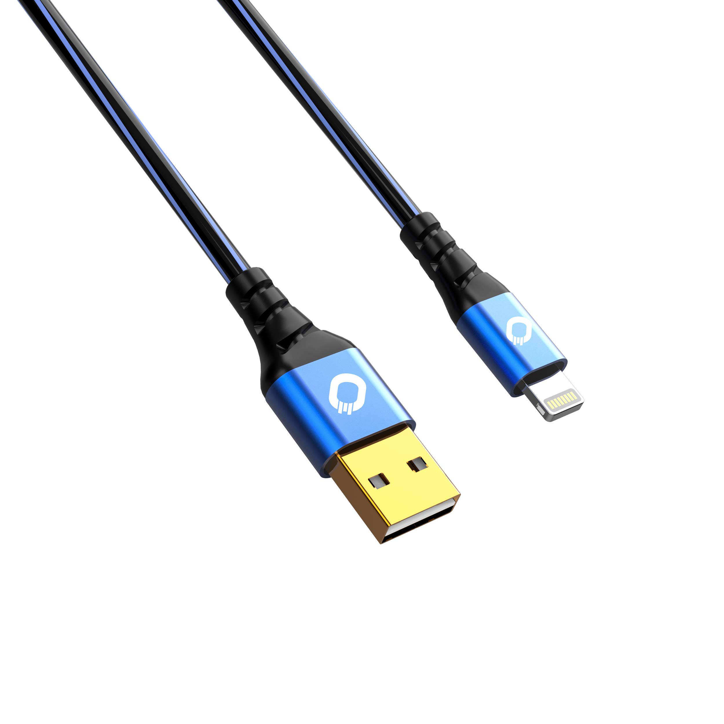 Oehlbach Plus USB to Apple Lightning Cable 0.25 m black/blue