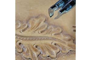 PRO LEATHER CARVERS Steel H903/H904 Curved Stop Stamps, Set of 2, Craft Japan Leather Stamping Tools