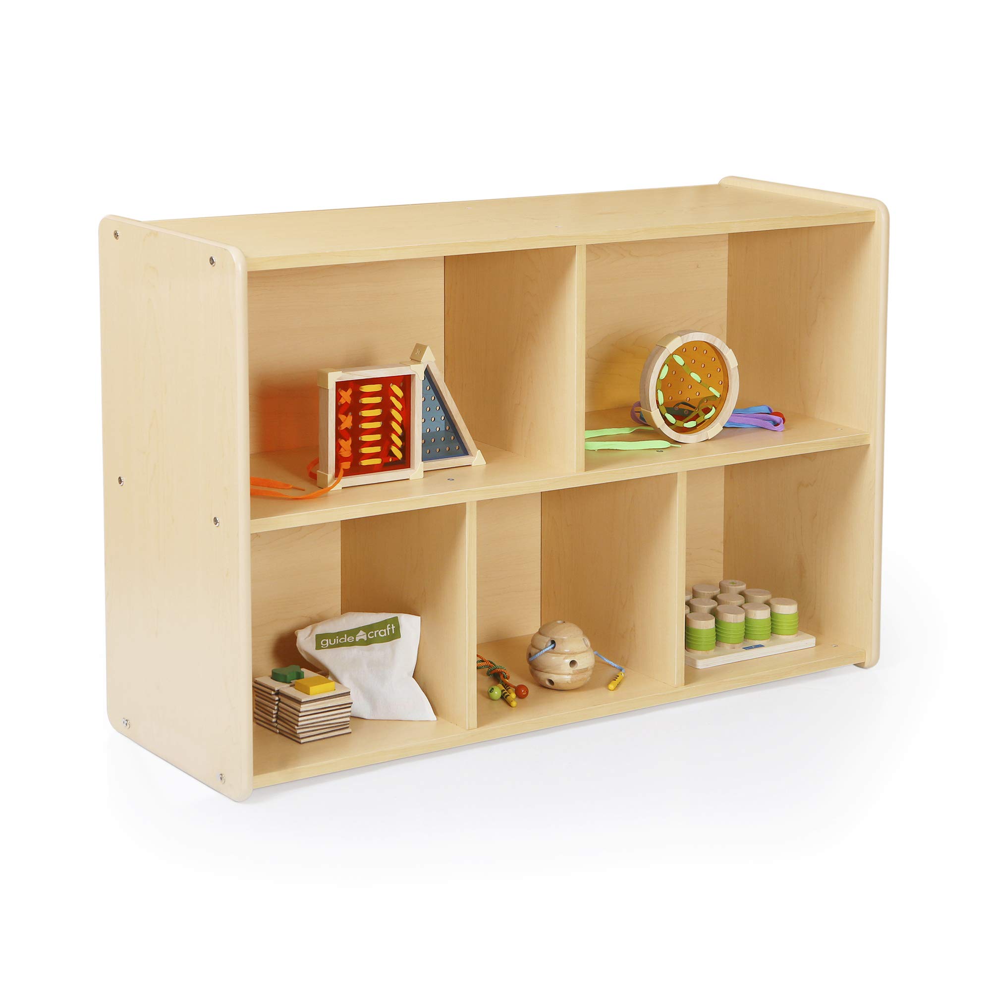 Guidecraft Storage Shelves 30" Toddler's Wooden