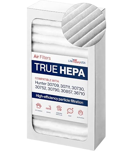LifeSupplyUSA HEPA Filter Compatible With Hunter Permalife 30967 – Replacement