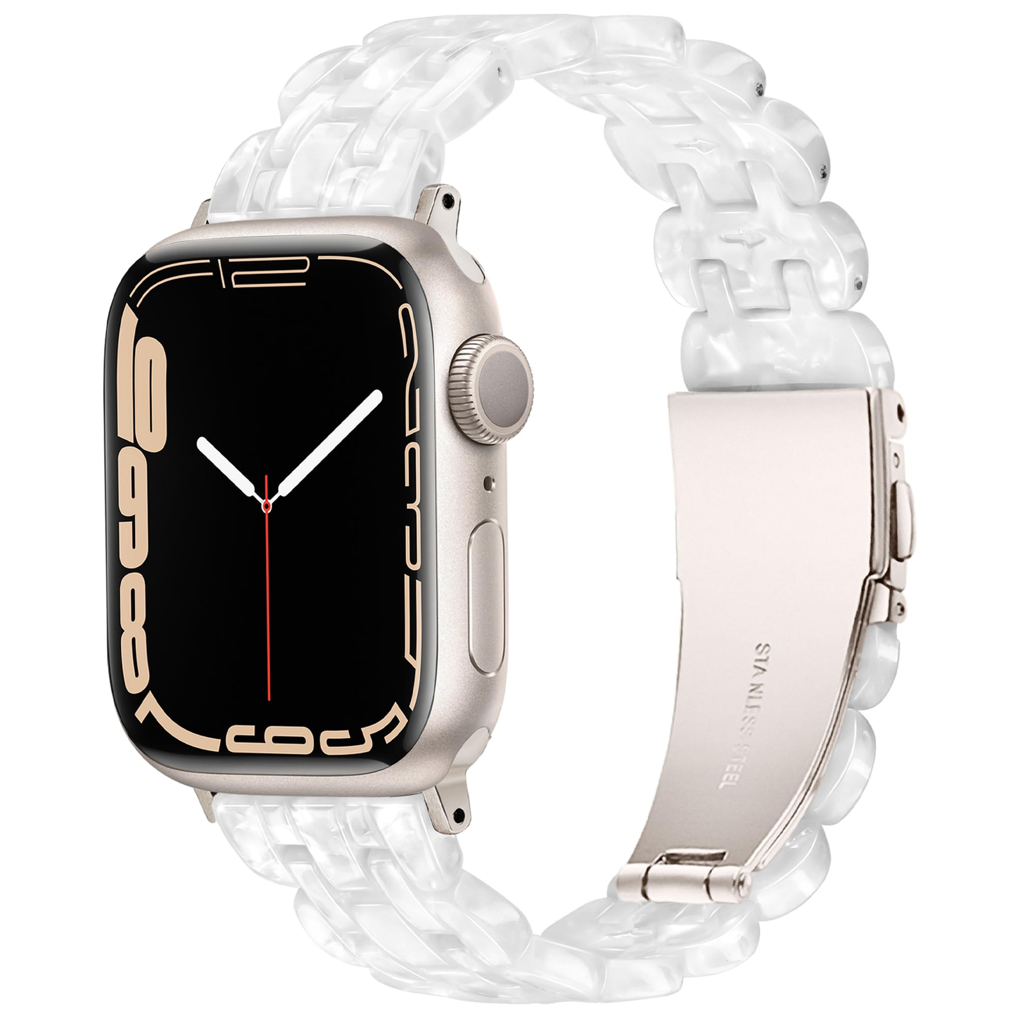 Vamyzji Compatible with Apple Watch Strap 49mm 46mm 45mm 44mm 42mm(S3 2 1),Light Waterproof Fashion Resin Sport iWatch Strap for Apple Watch Series 11 10 9 8 7 6 5 4 3 2 1 iWatch SE Ultra 3 2 1