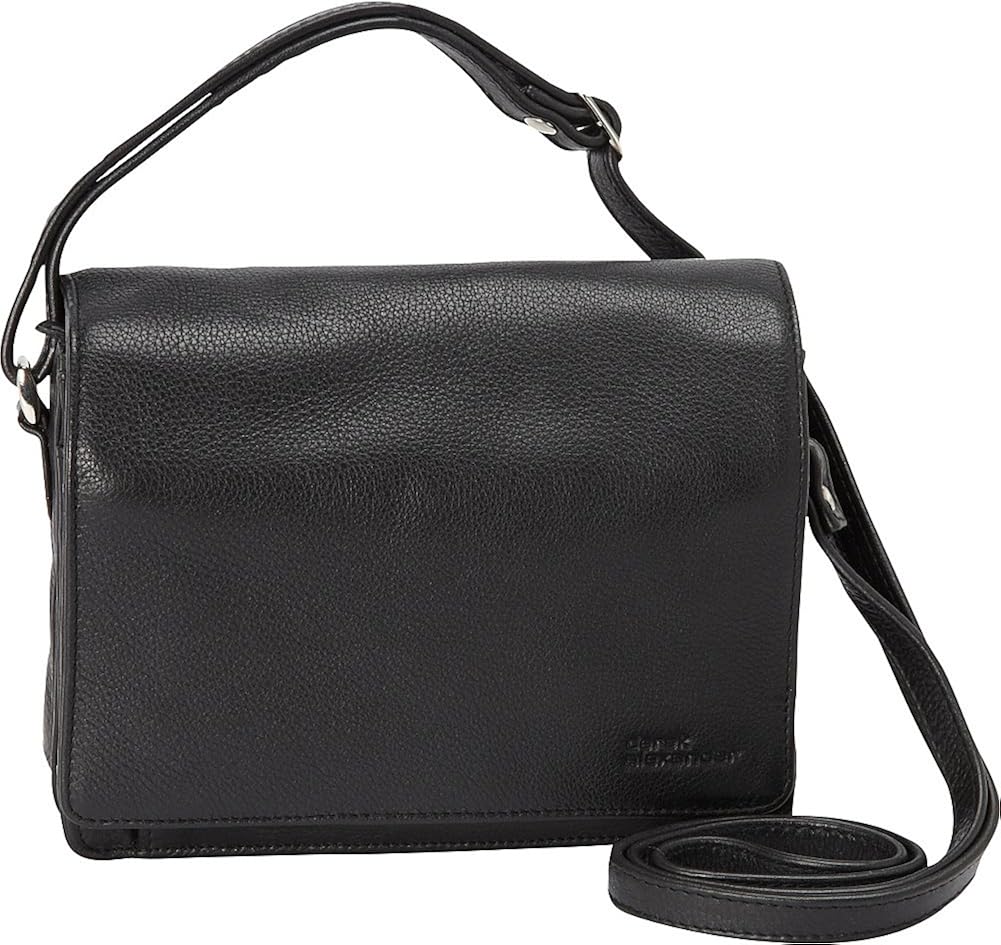 Derek Alexander Full Flap Multi Compartment Organizer Shoulder Bag