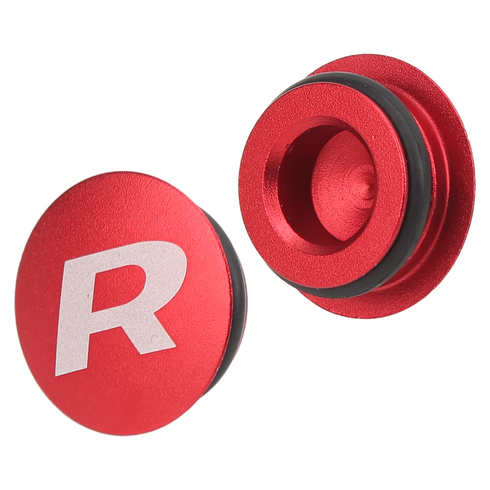 Crankset Dust Cover for Mountain Bike, Bike Crank Arm Fixing Bolt Bracket Cap, Aluminum Alloy Center Shaft Cap for Road Bicycle (1 red dust cover)