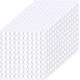 1500 Pieces Double Sided Adhesive Dots Clear Sticky Tack Tape Removable Stickers Acrylic Round Putty Waterproof Sticky Dot for Balloon Craft DIY Art Office Supplies (10mm, 1500)