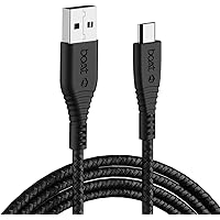 boAt Micro USB 55 Tangle-Free Cable with 3A Fast Charging & 480mbps Data Transmission(Black)