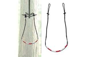Climbing Stick Aider for Hunting, Non-Slip Single Step Aider Rope Ladder with Reflective Tape 3000lbs Load Capacity Lightweig