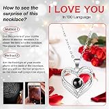 Firestyle Preserved Red Rose & I Love You Necklace - Eternal Gifts view 3