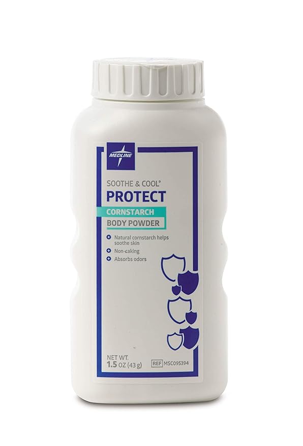 cornstarch based powder