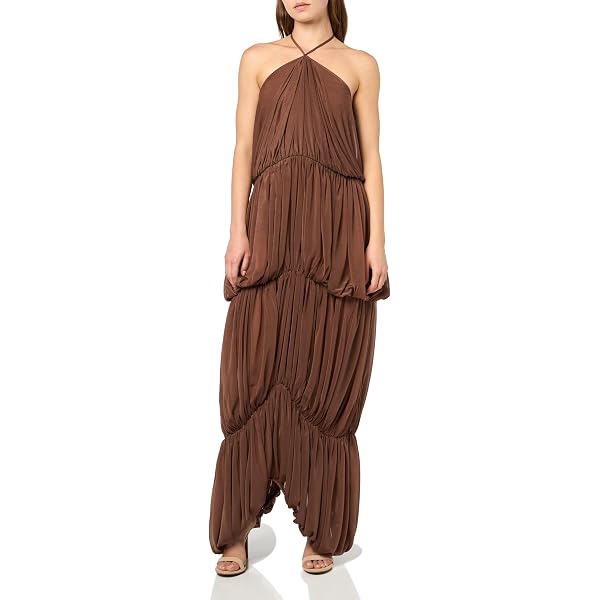 lounge maxi dress Yvette Slip Maxi Dress With Asymmetrical Hem - Black