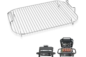 FuPatio Stainless Steel Rack Fits for Ninja Woodfire OG701 OG751 Outdoor Grill, Smoker Grill Rack Accessories for Ninja XSKGRDPLT Electric Master OG700 Series, Dishwasher Safe