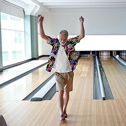 KYKU Mens Bowling Shirts 1950s Hawaiian Shirt