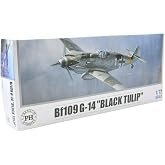 Premium Hobbies Bf 109 G-14 Black Tulip 1:72 Plastic Model Airplane Kit 127V