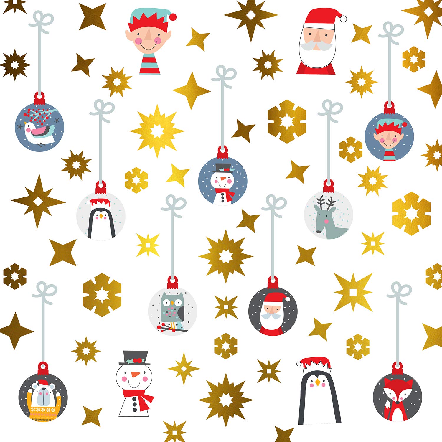 WALPLUS Wall Stickers, Christmas Decorations, Mixed, One Size