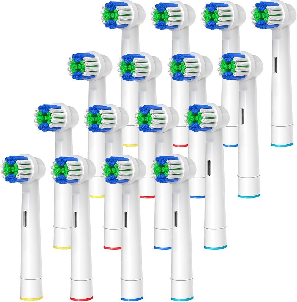 genkent Replacement Toothbrush Heads for Oral-B Braun 16 Pcs Pro 500 1000 1500
