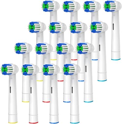 genkent Replacement Toothbrush Heads for Oral-B Braun 16 Pcs Pro 500 1000 1500